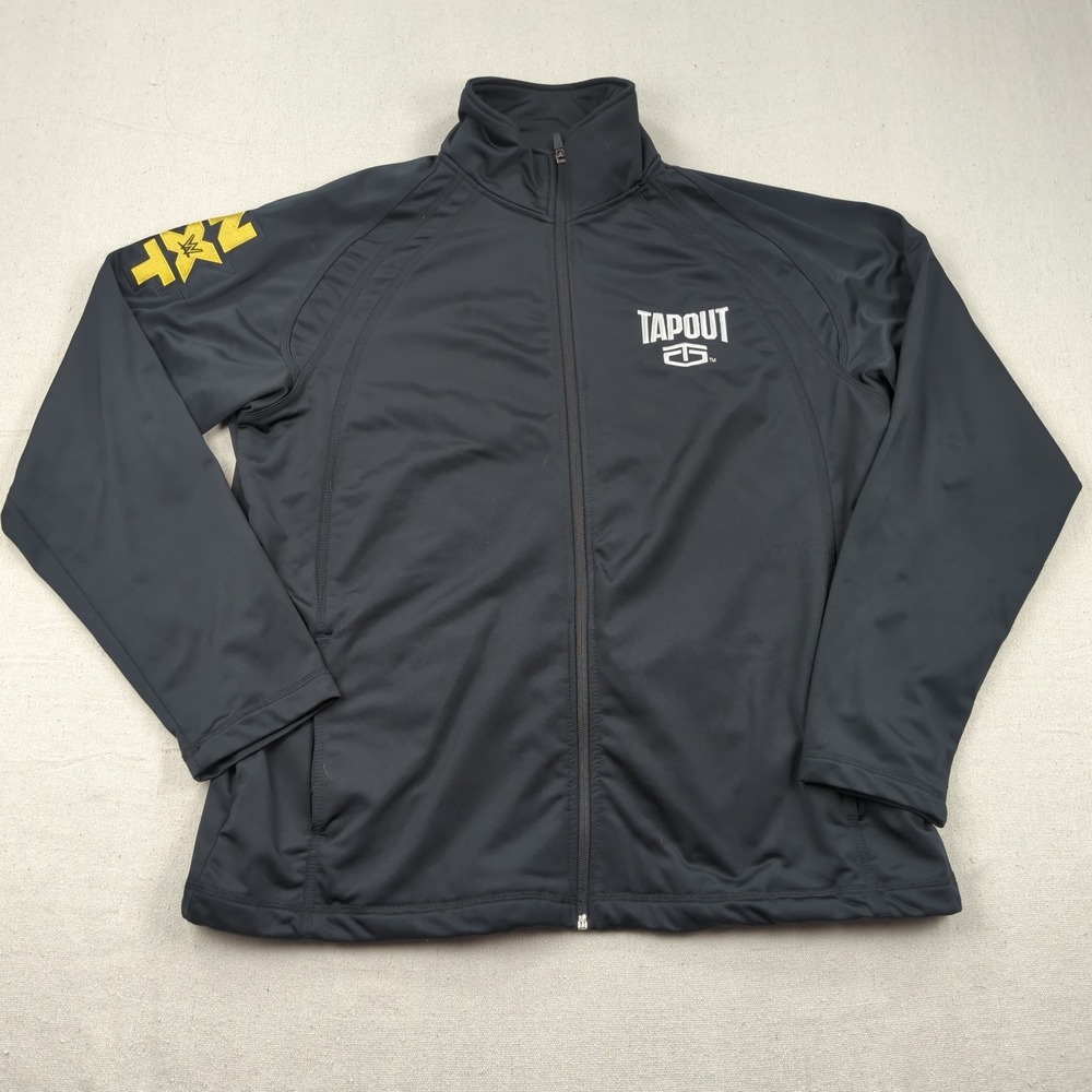 Tapout Track Jacket Mens Large Full Zip Black NXT Activewear‎